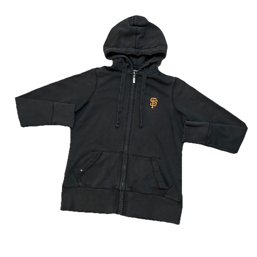 Antigua San Francisco Giants Womens Medium Black Zip Hoodie Sweatshirt